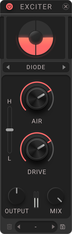 K-Rack Exciter plugin UI